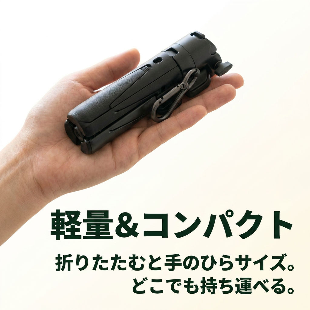 KIZUNA 映-Ei- Bluetooth三脚セルフィースティック — 折りたたみ3WAYスマホスタンド