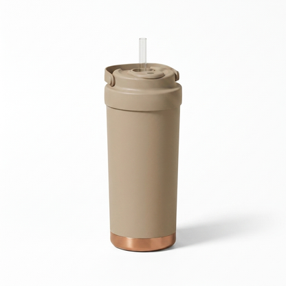 真空断熱ストロータンブラー 500ml（ストロー付き・セラミックコーティング）