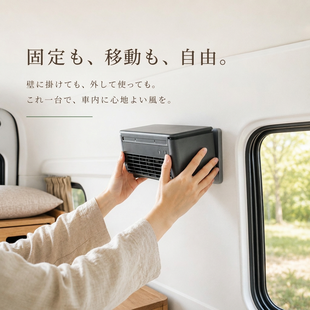 KIZUNA COOLER 車中泊・キャンプ用 充電式冷風機